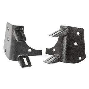 Jeep Wrangler Light Mounts - Dual A-Pillar - Rugged Ridge - Textured Black - `97-`06